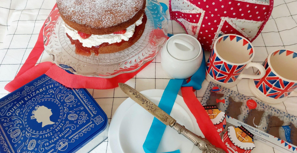 How about serving a classic afternoon tea with Jubilee themed goodies from Marks & Spencer